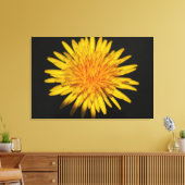Paardebloem Bloem 36x24 (90x60cm) wacm Canvas Afdruk (Insitu (Woonkamer))