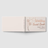 Paardebloem Bloem Roos Gold Folie Wedding Guest Bo Gastenboek (Volledig)