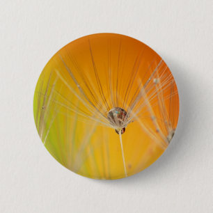 Paardebloem Bloemen Destiny Vrede Liefde Kunst Ronde Button 5,7 Cm