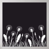 Paardebloem bloemen poster (Voorkant)