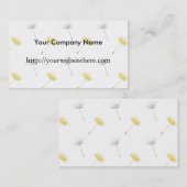 Paardebloem Bloemen Visitekaartje (Voorkant / Achterkant)