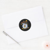 Paardebloem bloemen - Wetenschap zaad feiten Ronde Sticker (Envelop)