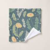 Paardebloem bloemenwiet patroon bad handdoek (Wasdoekje)