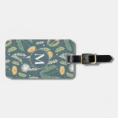 Paardebloem bloemenwiet patroon bagagelabel (Voorkant horizontaal)