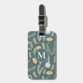 Paardebloem bloemenwiet patroon bagagelabel (Voorkant verticaal)