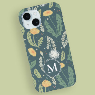 Paardebloem bloemenwiet patroon iPhone 15 case