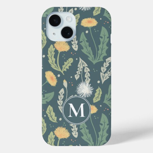 Paardebloem bloemenwiet patroon Case-Mate iPhone case (Achterkant)