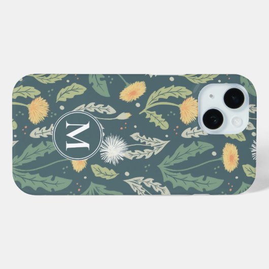 Paardebloem bloemenwiet patroon Case-Mate iPhone case (Achterkant (horizontaal))