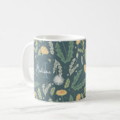 Paardebloem bloemenwiet patroon koffiemok (Voorkant links)