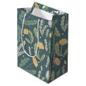 Paardebloem bloemenwiet patroon medium cadeauzakje (Voorkant Gekanteld)