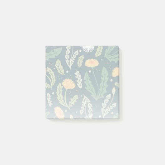 Paardebloem bloemenwiet patroon post-it® notes (Voorkant)