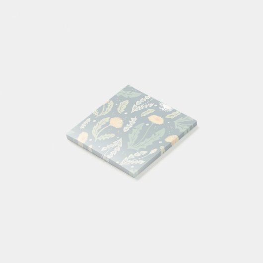 Paardebloem bloemenwiet patroon post-it® notes (Schuin)