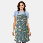 Paardebloem bloemenwiet patroon schort (Gedragen)