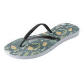 Paardebloem bloemenwiet patroon teenslippers (Schuin)