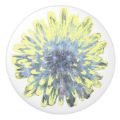 paardebloem bloesem keramische knop (Voorkant)