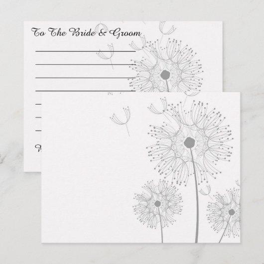 Paardebloem Bloesems Wijnstokken Beste Wens Nieuw  Briefkaart (Voorkant / Achterkant)