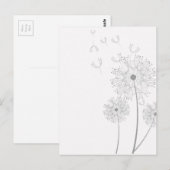 Paardebloem Bloesems Wijnstokken Romantische Trouw Briefkaart (Voorkant / Achterkant)