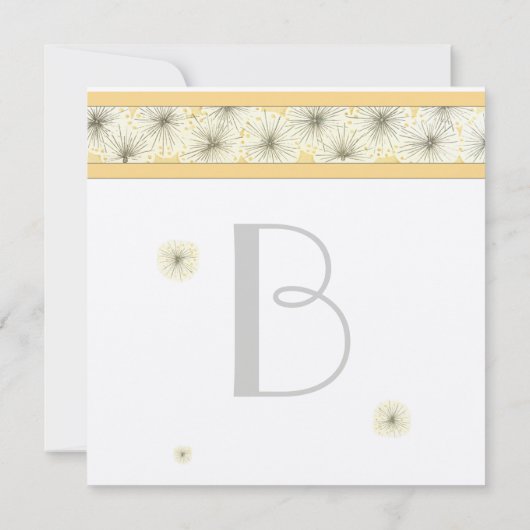 Paardebloem bruiloft uitnodiging (Achterkant)