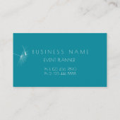 Paardebloem Confetti Blauw Blauwgroen Rood Therapi Visitekaartje (Achterkant)