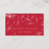 Paardebloem Confetti Blauw Blauwgroen Rood Therapi Visitekaartje (Voorkant)