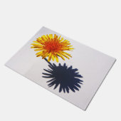 Paardebloem en Schaduw dmcnm Deurmat (Schuin)