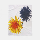 Paardebloem en Schaduw fbcna Fleece Deken (Voorkant)