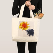 Paardebloem en Schaduw jtcnm Grote Tote Bag (Voorkant (product))