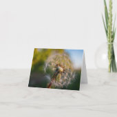 Paardebloem Fluffball Notecard Kaart (Voorkant)