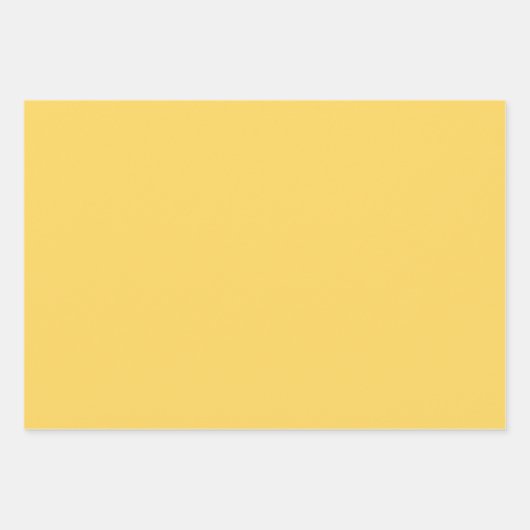 Paardebloem Geel Stevige Kleur | Klassiek | Elegan Inpakpapier Vel (Voorkant)