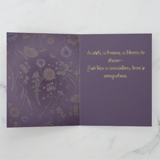 paardebloem genot kaart (Binnen)