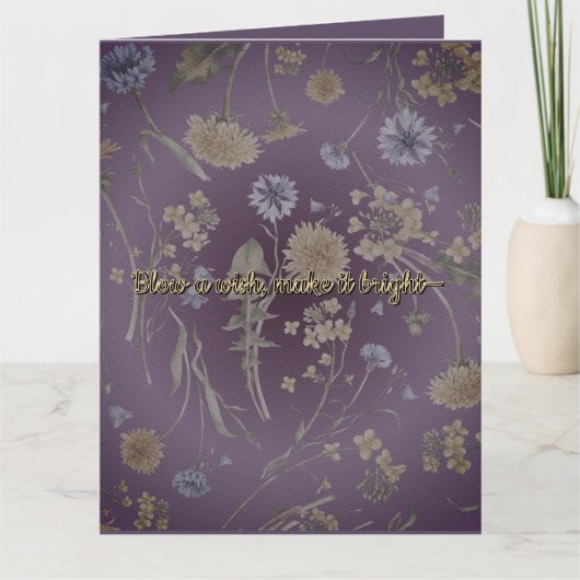 paardebloem genot kaart (Voorkant)