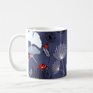Paardebloem Ginkgo: Abstracte handtekening Koffiemok