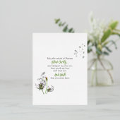 Paardebloem Herinnering Folie Feestdagen Briefkaart (Staand Voorkant)