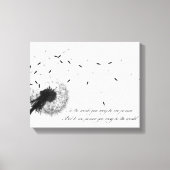 Paardebloem Inspiratie Canvas Print (Voorkant)