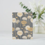 Paardebloem klokken Chiyogami Briefkaart (Staand voorkant)