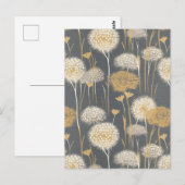 Paardebloem klokken Chiyogami Briefkaart (Voorkant / Achterkant)