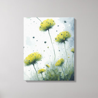 Paardebloem Liefde Canvas Afdruk