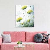 Paardebloem Liefde Canvas Afdruk (Insitu (Woonkamer))