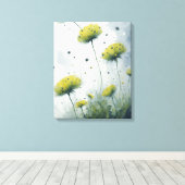 Paardebloem Liefde Canvas Afdruk (Insitu (Houten vloer))