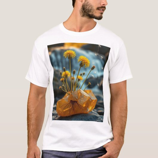 paardebloem plant t-shirt (Voorkant)