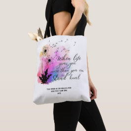 Paardebloem Schrift Zondag School Bijbel Custom Tote Bag