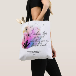Paardebloem Schrift Zondag School Bijbel Custom Tote Bag