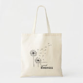 Paardebloem Spread Kindness Eenvoudige Canvas tas (Voorkant)