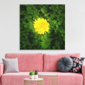 Paardebloem verpakt Canvas Afdruk (Insitu (Woonkamer))