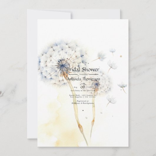 Paardebloem Vrijgezellenfeest Kaart (Voorkant)