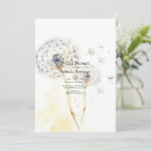 Paardebloem Vrijgezellenfeest Kaart (Staand voorkant)