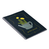 Paardebloem Watering Can Garden Journal Notitieboek (Rechterzijde)
