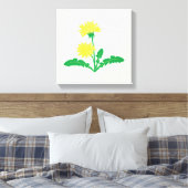 Paardebloemen Art Canvas Print (Insitu (Slaapkamer))