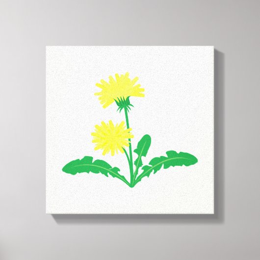 Paardebloemen Art Canvas Print (Voorkant)