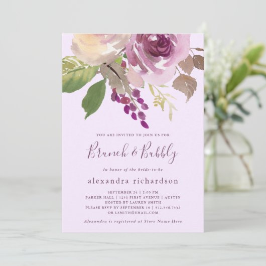 paardebloemen | Brunch en Bubble Kaart (Staand voorkant)